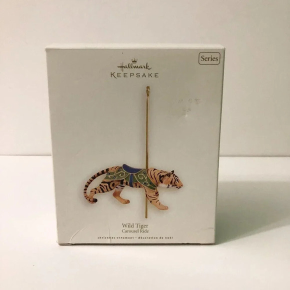 2008  Hallmark Keepsake Ornament Wild Tiger Carousel Ride Christmas - Picture 7 of 16